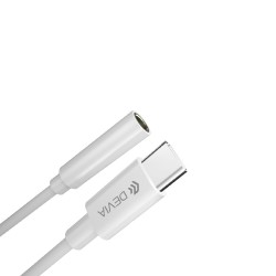 Αντάπτορας Devia Smart Type-C to 3.5 mm Jack Stereo Adapter White
