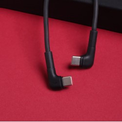 Καλώδιο Maxlife (MXUC-09) Angle Cable USB-C - USB-C 1,0 m 60W Black Καλώδιο Maxlife (MXUC-09) Angle Cable USB-C - USB-C 1,0 m 60W Black