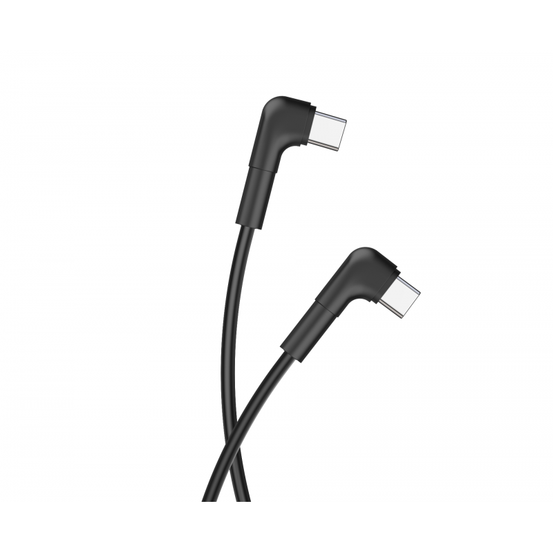 Καλώδιο Maxlife (MXUC-09) Angle Cable USB-C - USB-C 1,0 m 60W Black Καλώδιο Maxlife (MXUC-09) Angle Cable USB-C - USB-C 1,0 m 60W Black