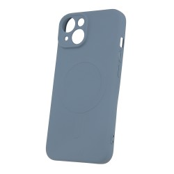 Θήκη Silicone Mag Cover Apple iPhone 15 Pro Max (6.7") Light Blue