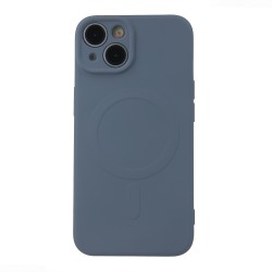 Θήκη Silicone Mag Cover Apple iPhone 15 Pro Max (6.7") Light Blue