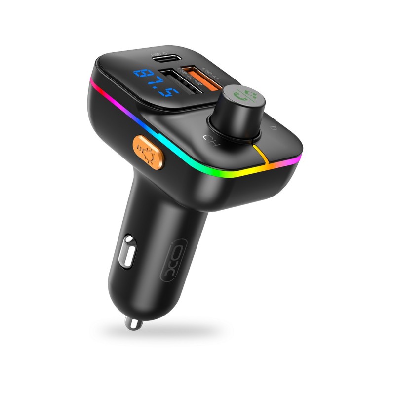 Φορτιστής Αυτοκινήτου XO BCC09 Bluetooth FM Transmitter MP3 Car Charger Black