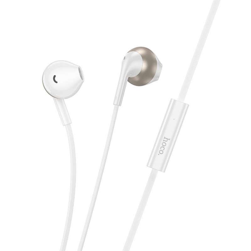 Ακουστικά Handsfree Earphones Hoco M115 Sagacious Universal with Microphone iP White