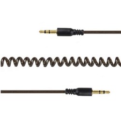 Καλώδιο Audio Cablexpert Jack to Jack Stereo Spiral 3.5mm 1.8m Black