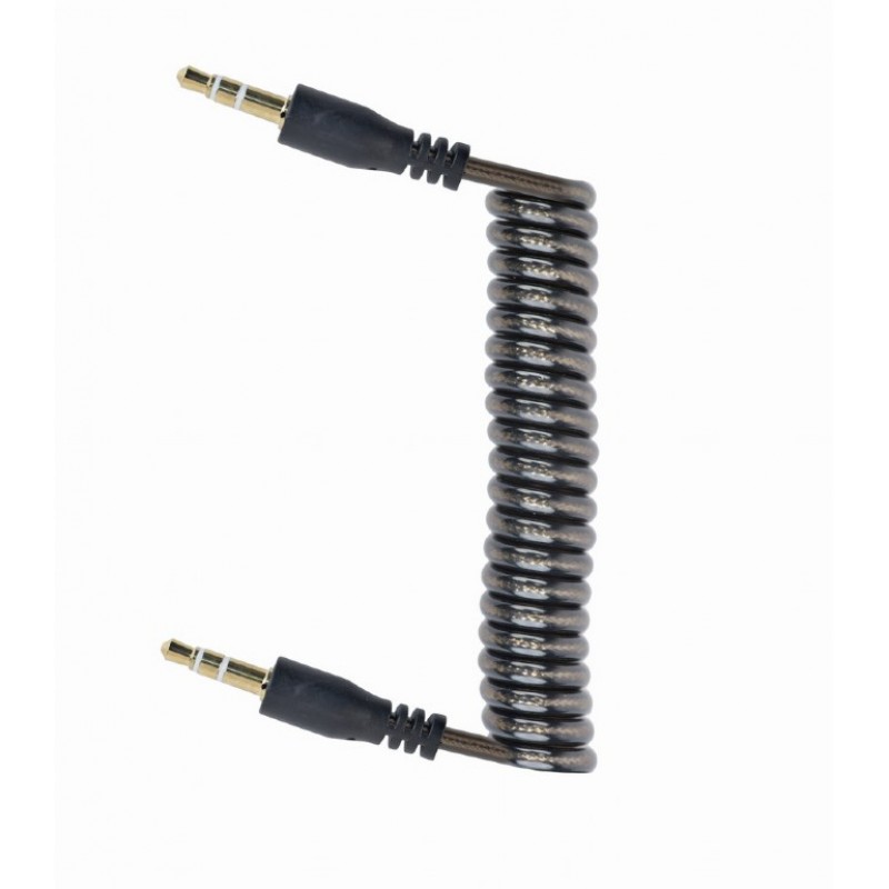 Καλώδιο Audio Cablexpert Jack to Jack Stereo Spiral 3.5mm 1.8m Black