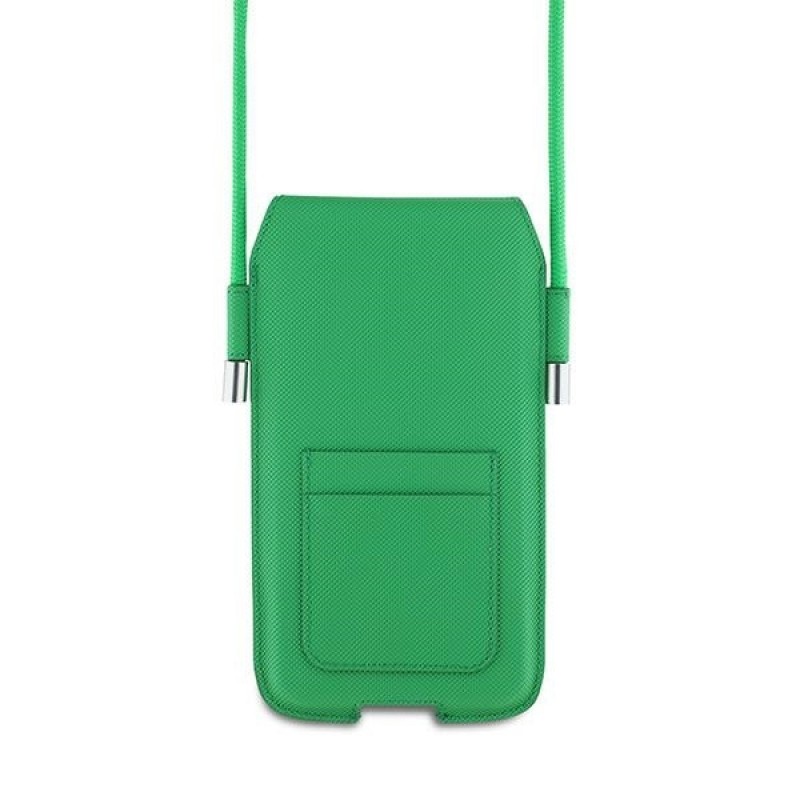 Πορτοφόλι Μπρελόκ Lacoste PVC Iconic Petit Pique Phone Pouch XL Green Πορτοφόλι Μπρελόκ Lacoste PVC Iconic Petit Pique Phone Pouch XL Green