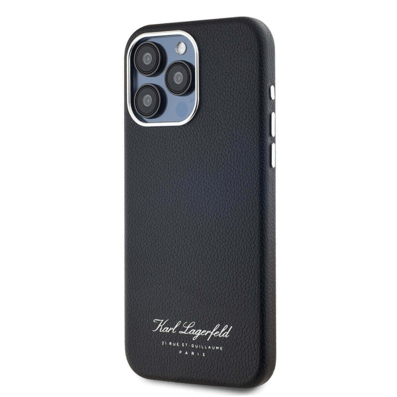 Θήκη Karl Lagerfeld Grained PU Hotel RSG Case Apple iPhone 15 Pro Max (6.7") Black