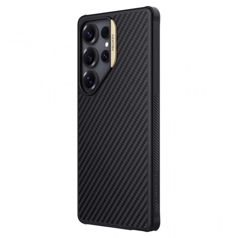 Θήκη Nillkin Synthetic Fiber PRO Magnetic Hard Case Samsung Galaxy S25 Ultra 5G S938 Gold