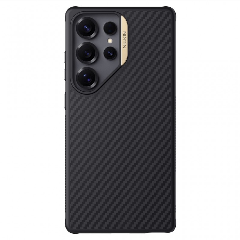 Θήκη Nillkin Synthetic Fiber PRO Magnetic Hard Case Samsung Galaxy S25 Ultra 5G S938 Gold