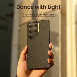 Θήκη Nillkin Synthetic Fiber PRO Magnetic Hard Case Samsung Galaxy S25 Ultra 5G S938 Gold