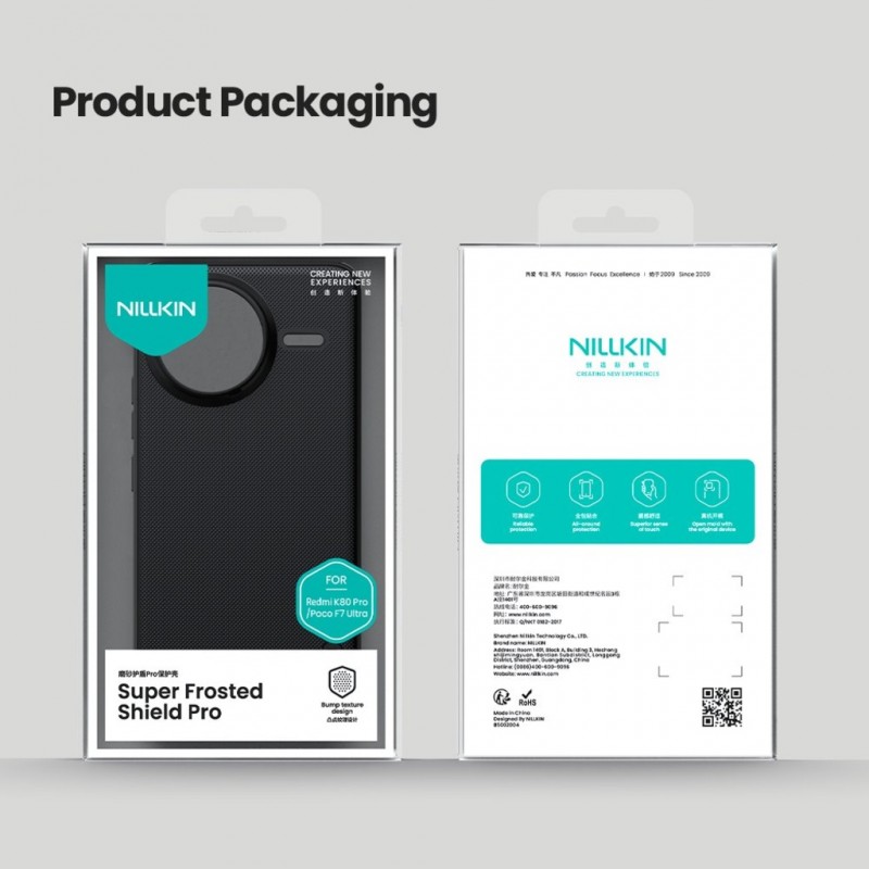 Θήκη Nillkin Super Frosted PRO Back Cover Case Xiaomi Poco F7 Ultra / Redmi K80 Pro Black Θήκη Nillkin Super Frosted PRO Back Cover Case Xiaomi Poco F7 Ultra / Redmi K80 Pro Black