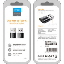 Αντάπτορας Joyroom S-H152 Adapter USB male-female Type-C (2 pieces) Black Αντάπτορας Joyroom S-H152 Adapter USB male-female Type-C (2 pieces) Black