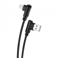 Καλώδιο Data Foneng X70 Angled USB to Micro USB Cable, 3A, 1m Black