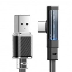 Καλώδιο Data Mcdodo Cable USB-C to USB-C CA-3423 90 Degree 1.8m with LED Black