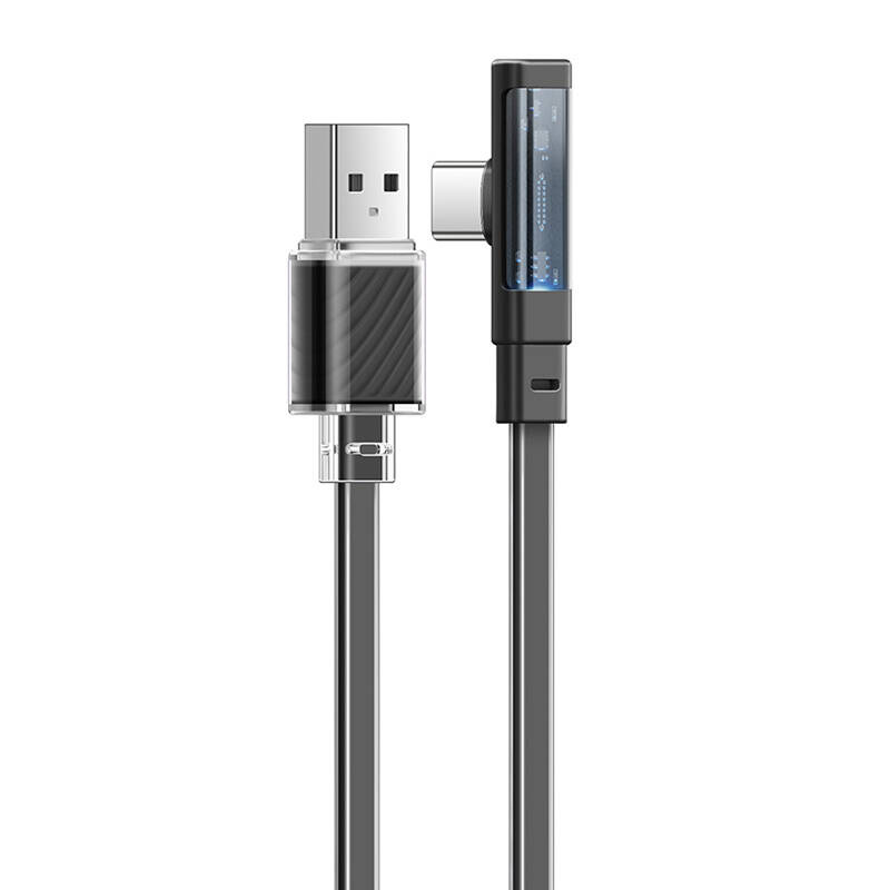 Καλώδιο Data Mcdodo Cable USB-C to USB-C CA-3423 90 Degree 1.8m with LED Black
