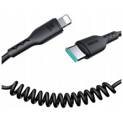 Καλώδιο Data Joyroom Fast Charging Cable for Car Type-C to Lightning Easy-Travel Series 30W 1.5m Coiled Black