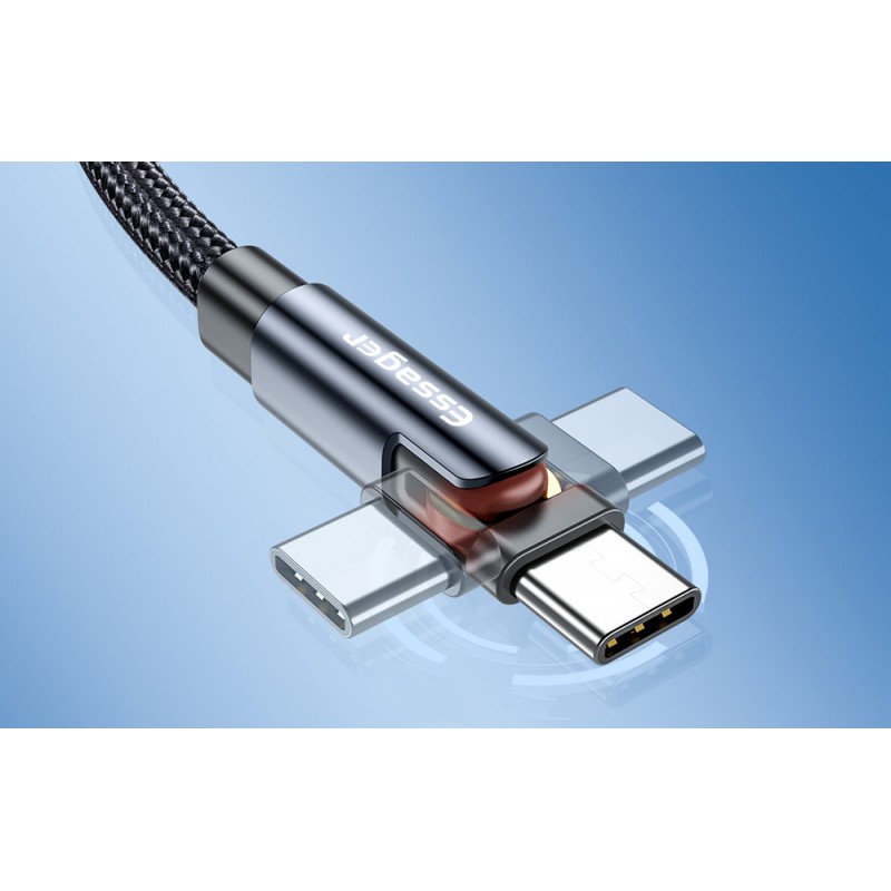 Καλώδιο Data Essager USB-A 3in1 cable EXCCXT-WX0G USB-C/Lightning/Micro 15W 1m Grey