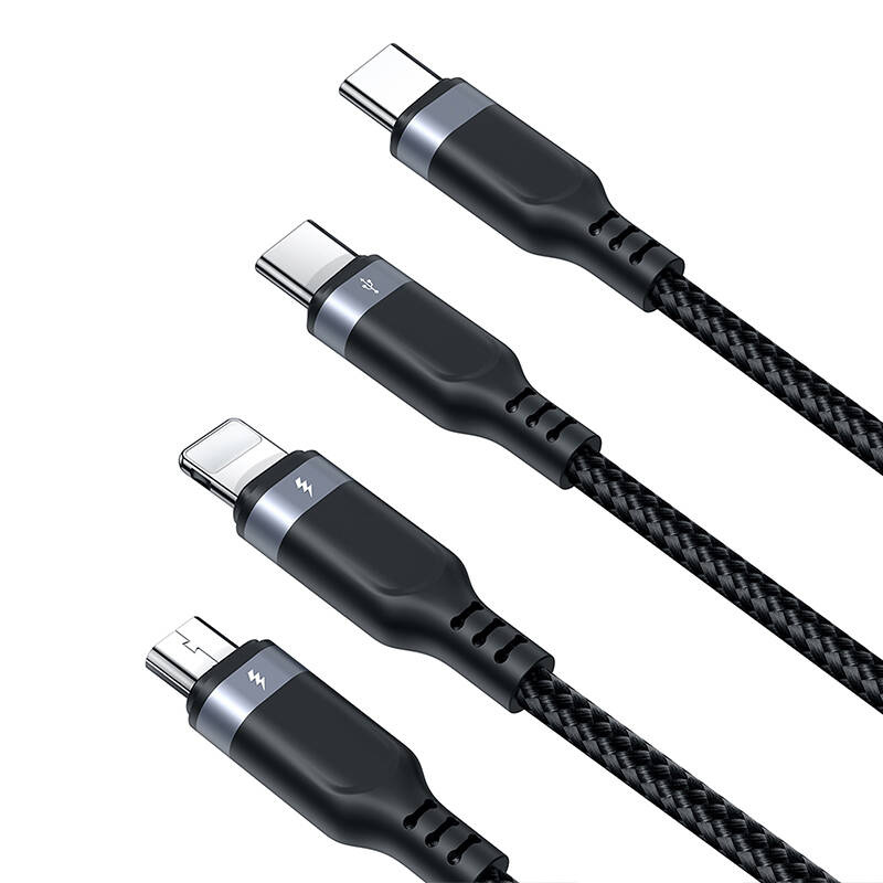 Καλώδιο Joyroom S-A18 USB to Lightning / Type-C / micro USB Multi-Use Cable 3.5A Black Καλώδιο Joyroom S-A18 USB to Lightning / Type-C / micro USB Multi-Use Cable 3.5A Black