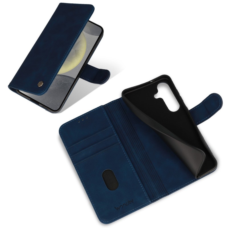 Θήκη Book Wonder Fancy Samsung Galaxy S25 Ultra 5G S938 Blue