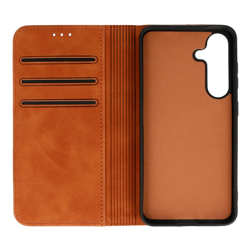 Θήκη Book Wonder Prime Samsung Galaxy S25 Ultra 5G S938 Brown