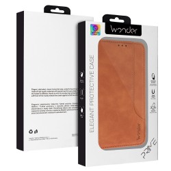 Θήκη Book Wonder Prime Samsung Galaxy S25 Ultra 5G S938 Brown