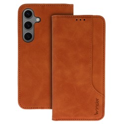 Θήκη Book Wonder Prime Samsung Galaxy S25 Ultra 5G S938 Brown