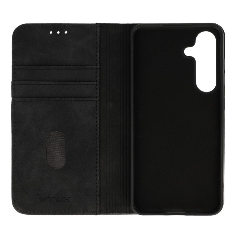 Θήκη Book Wonder Smart Samsung Galaxy S25 Ultra 5G S938 Black