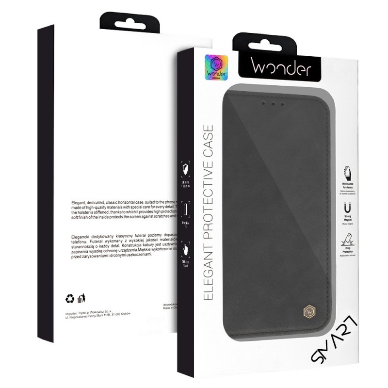Θήκη Book Wonder Smart Samsung Galaxy S25 Ultra 5G S938 Black