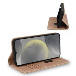 Θήκη Book Wonder Smart Samsung Galaxy S25 Ultra 5G S938 Cappucino