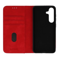 Θήκη Book Wonder Smart Samsung Galaxy S25 Ultra 5G S938 Red