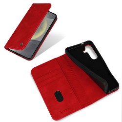 Θήκη Book Wonder Smart Samsung Galaxy S25 Ultra 5G S938 Red