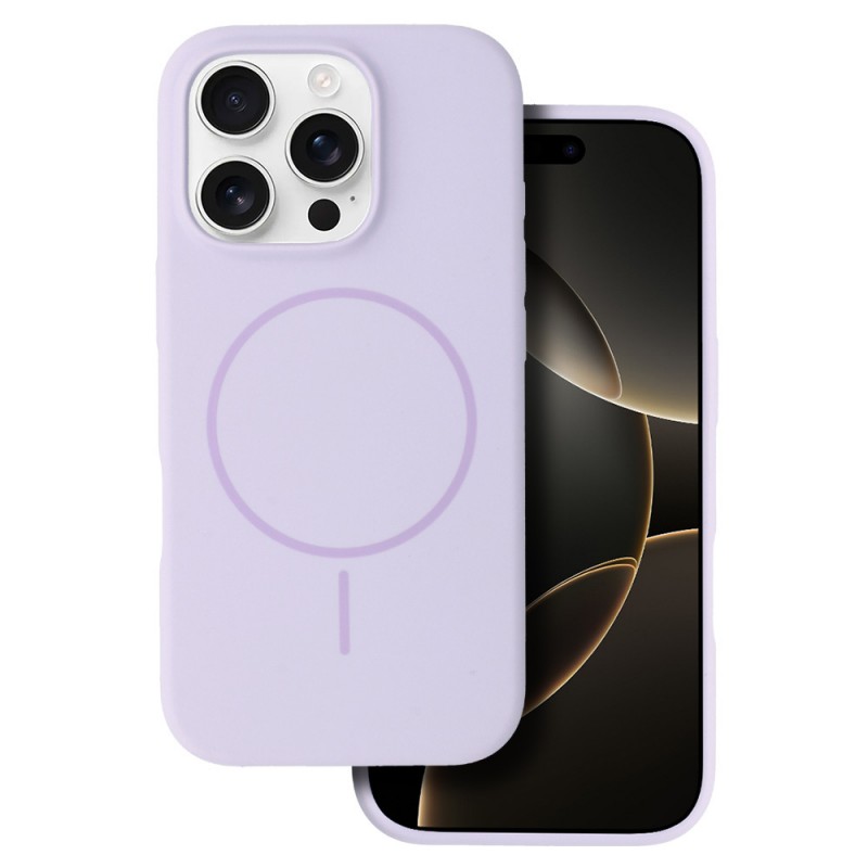 Θήκη Slim Silicone Magsafe Apple iPhone 13 Pro Max  (6.7") Purple