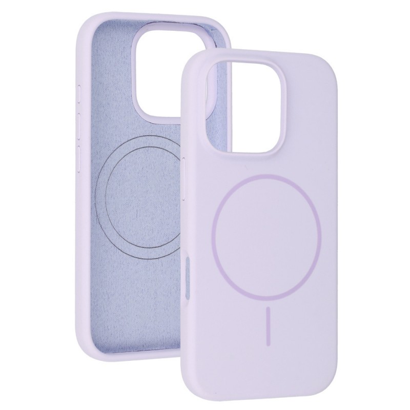 Θήκη Slim Silicone Magsafe Apple iPhone 13 Pro Max  (6.7") Purple