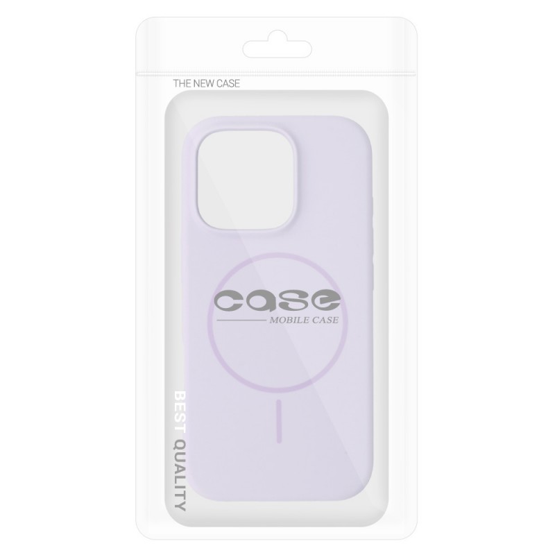 Θήκη Slim Silicone Magsafe Apple iPhone 13 Pro Max  (6.7") Purple