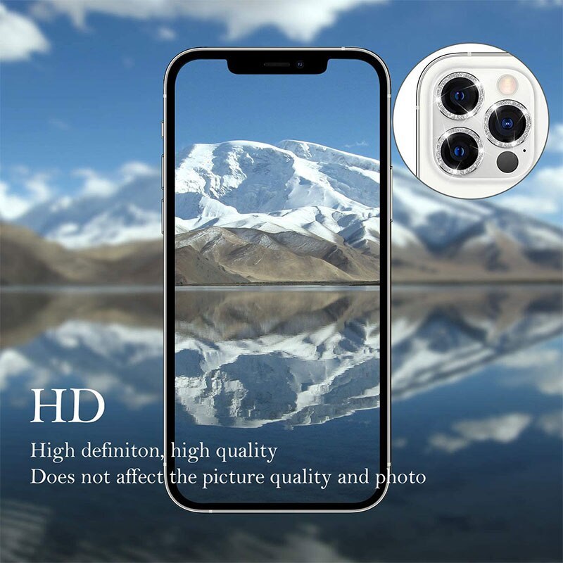 Γυαλί Προστασίας Hard Diamond Camera Lens with Metal Ring  Iphone 16 (6.1'')/16 Plus (6.9") Tempered Glass 9H AntiCrash / AntiShock Gold