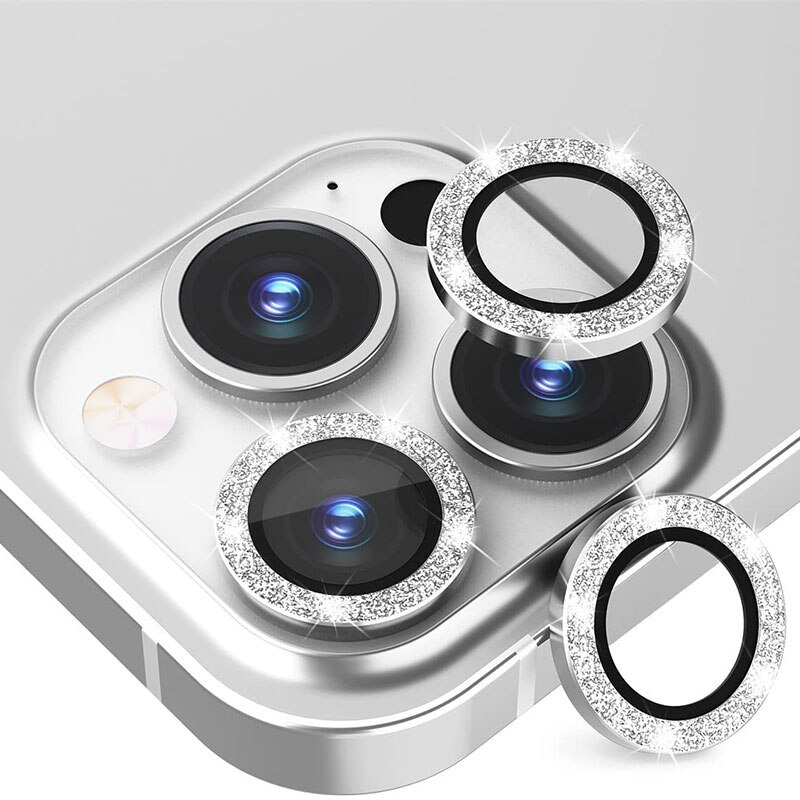 Γυαλί Προστασίας Hard Diamond Camera Lens with Metal Ring  Iphone 14 Pro (6.1'')/14 Pro Max (6.7") Tempered Glass 9H AntiCrash / AntiShock Gold
