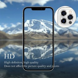 Γυαλί Προστασίας Hard Diamond Camera Lens with Metal Ring  Iphone 14 Pro (6.1'')/14 Pro Max (6.7") Tempered Glass 9H AntiCrash / AntiShock Gold