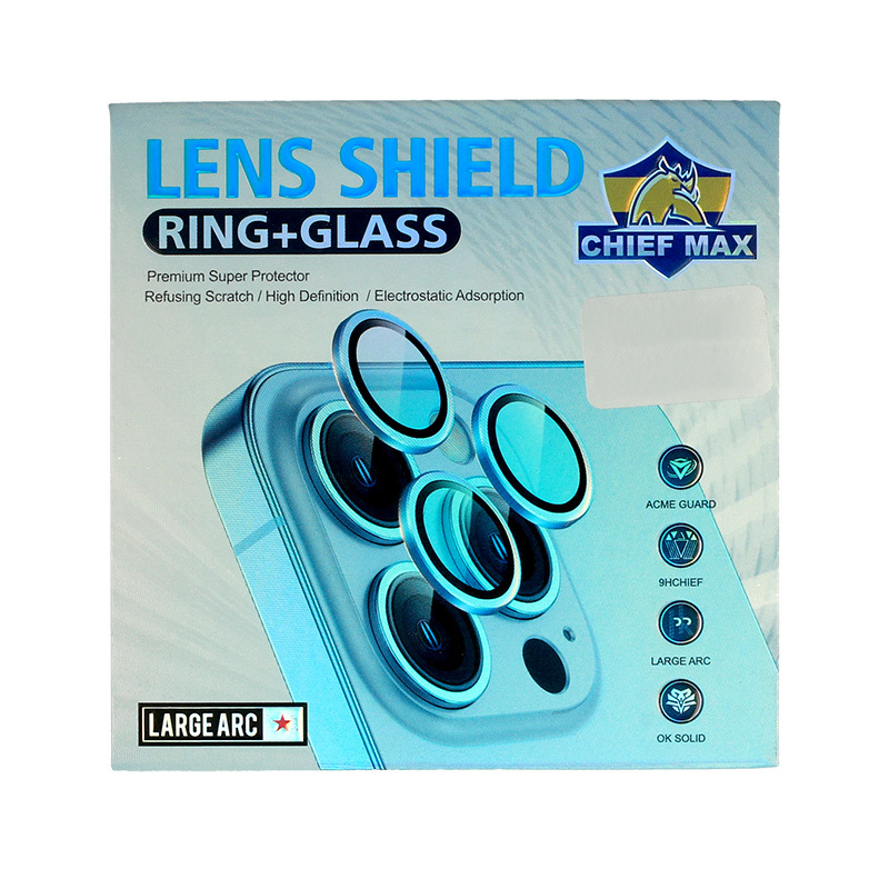 Γυαλί Προστασίας Hard Diamond Camera Lens with Metal Ring  Iphone 14 Pro (6.1'')/14 Pro Max (6.7") Tempered Glass 9H AntiCrash / AntiShock Gold