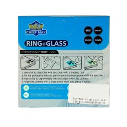 Γυαλί Προστασίας Hard Diamond Camera Lens with Metal Ring  Iphone 14 Pro (6.1'')/14 Pro Max (6.7") Tempered Glass 9H AntiCrash / AntiShock Gold