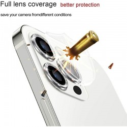Γυαλί Προστασίας Hard Diamond Camera Lens with Metal Ring Samsung Galaxy S24 Ultra 5G S928 Tempered Glass 9H AntiCrash / AntiShock Black