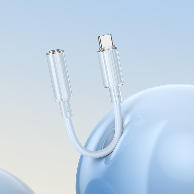 Αντάπτορας Borofone BV22 Lemon Type-C to Jack 3.5mm Blue Αντάπτορας Borofone BV22 Lemon Type-C to Jack 3.5mm Blue