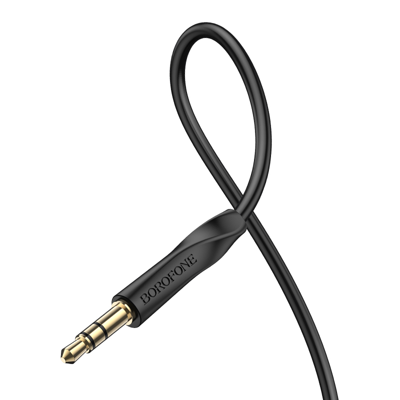 Καλώδιο Data Borofone AUX BL16 - Jack 3,5mm to Jack 3,5mm 1m Black