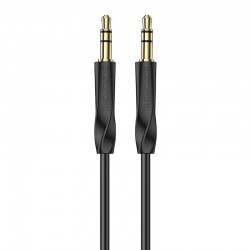 Καλώδιο Data Borofone AUX BL16 - Jack 3,5mm to Jack 3,5mm 1m Black