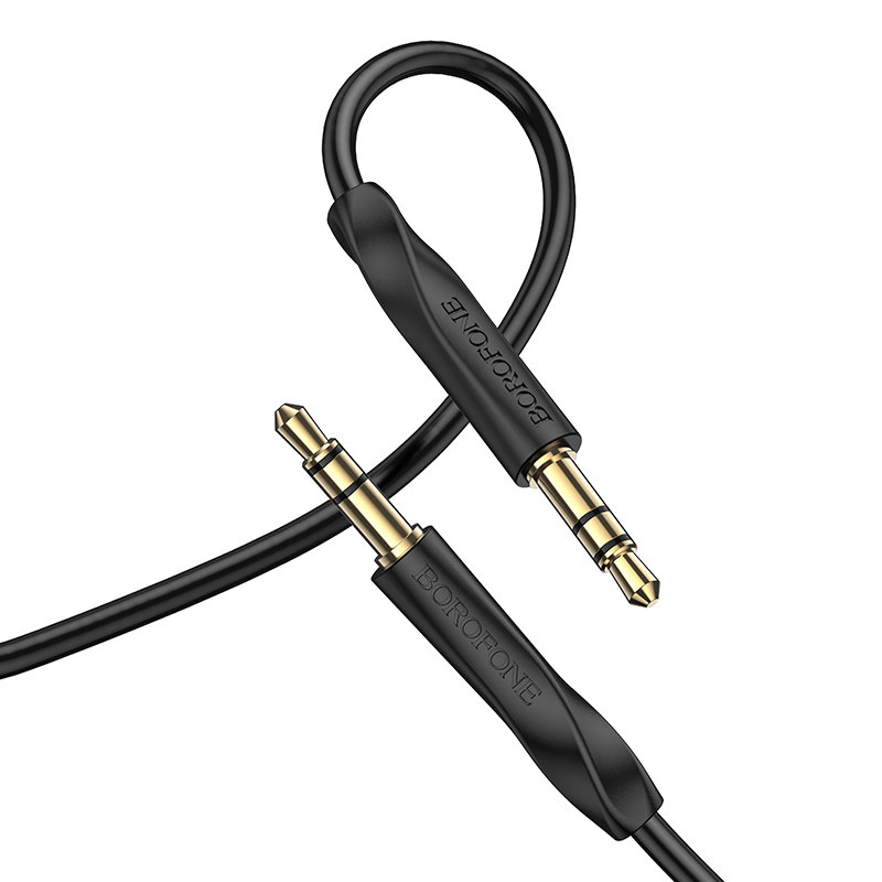 Καλώδιο Data Borofone AUX BL16 - Jack 3,5mm to Jack 3,5mm 1m Black