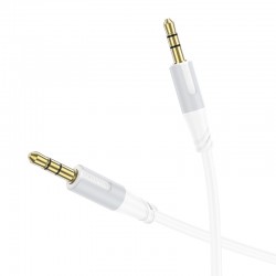 Καλώδιο Data Borofone AUX BL19 Creator - Jack 3,5mm to Jack 3,5mm 1m White