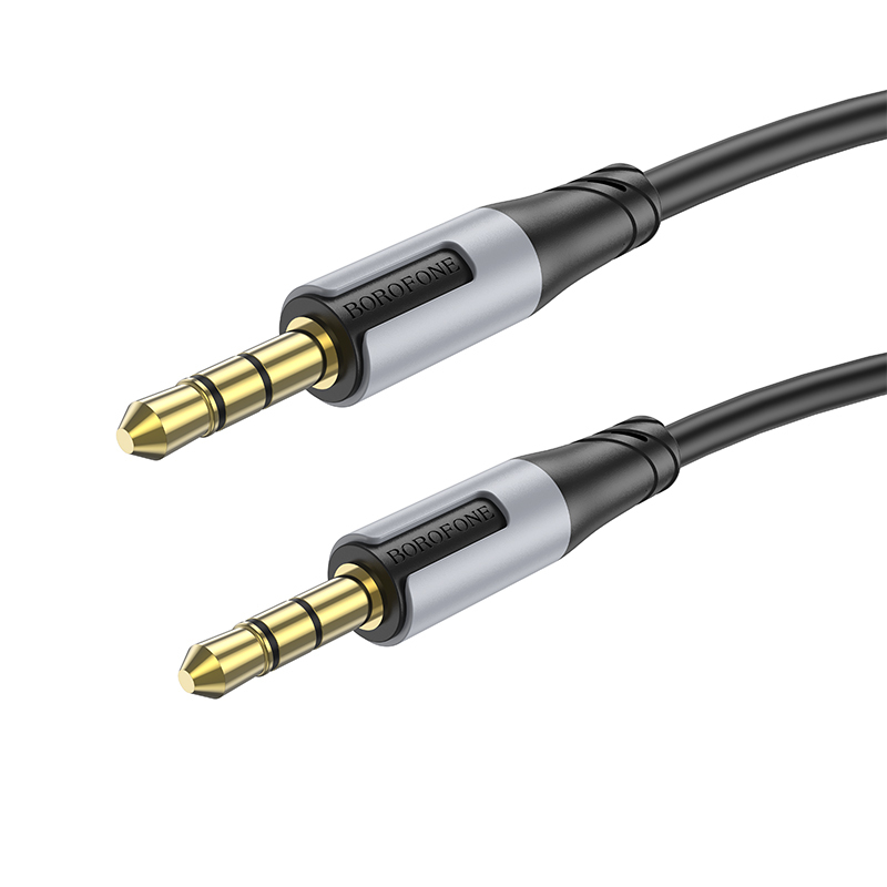 Καλώδιο Data Borofone AUX BL19 Creator - Jack 3,5mm to Jack 3,5mm 1m Black