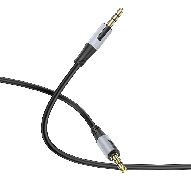 Καλώδιο Data Borofone AUX BL19 Creator - Jack 3,5mm to Jack 3,5mm 1m Black