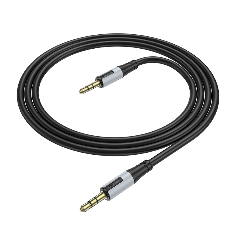 Καλώδιο Data Borofone AUX BL19 Creator - Jack 3,5mm to Jack 3,5mm 1m Black
