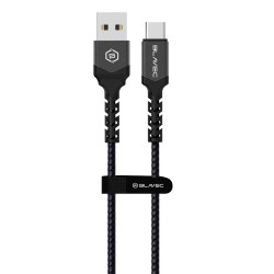 Καλώδιο Blavec Fast Charging Cable Raptor Braided - USB to Type C - PD 66W 6A 2m (CRA-UC6BG20) Black-Grey Καλώδιο Blavec Fast Charging Cable Raptor Braided - USB to Type C - PD 66W 6A 2m (CRA-UC6BG20) Black-Grey