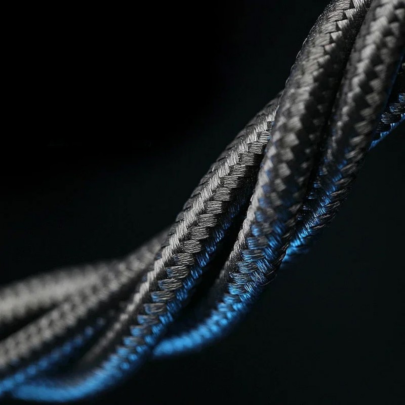 Καλώδιο Blavec Fast Charging Cable Raptor Braided - USB to Type C - PD 66W 6A 2m (CRA-UC6BG20) Black-Grey Καλώδιο Blavec Fast Charging Cable Raptor Braided - USB to Type C - PD 66W 6A 2m (CRA-UC6BG20) Black-Grey